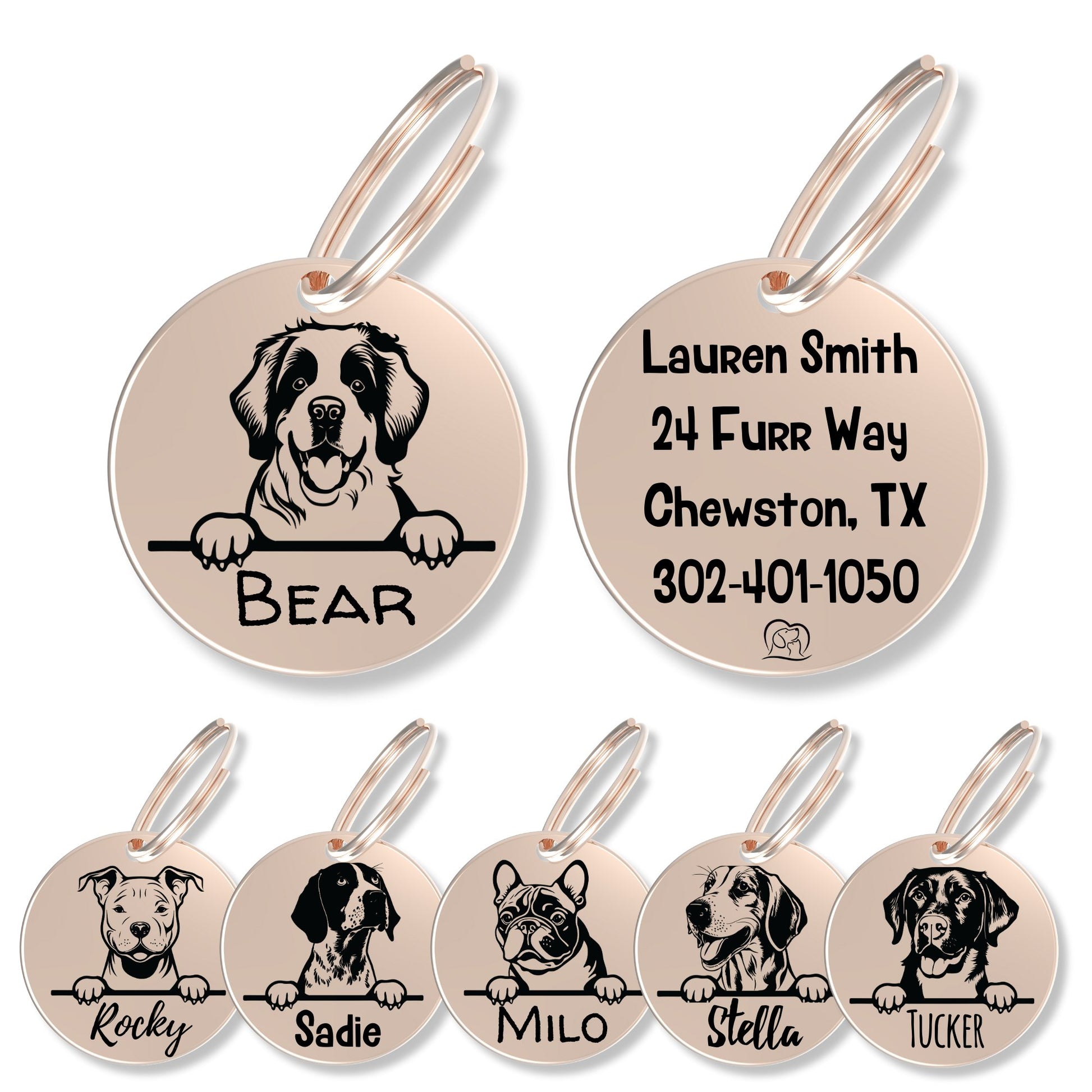 Breed Dog Tag - Personalized Breed Dog Tag (St Bernard)