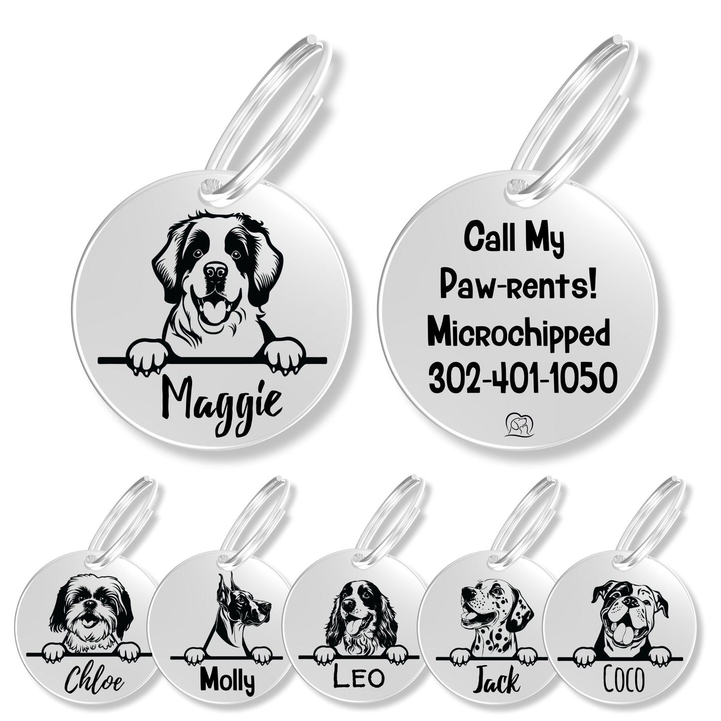 Breed Dog Tag - Personalized Breed Dog Tag (St Bernard)