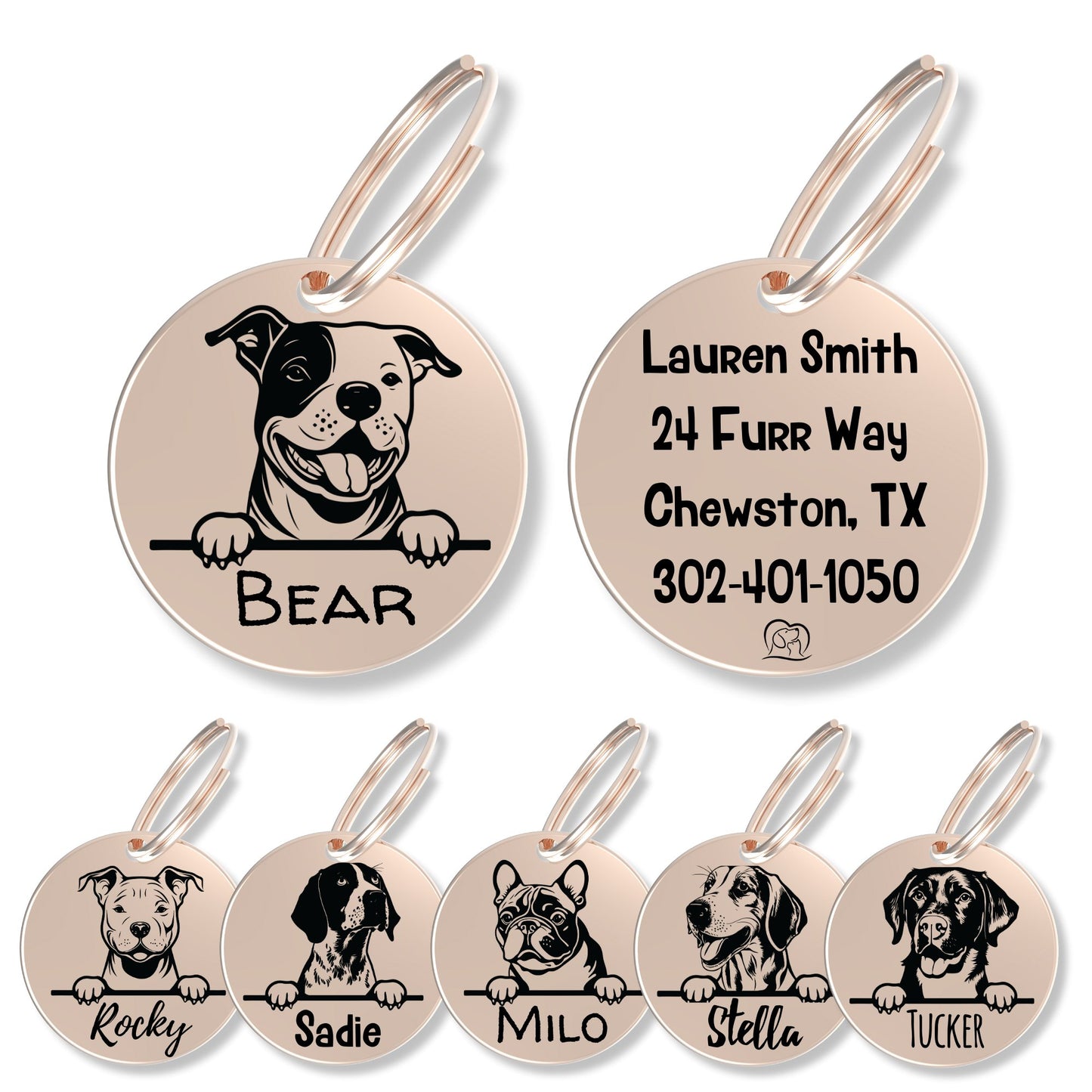 Breed Dog Tag - Personalized Breed Dog Tag (Staffordshire Bu)