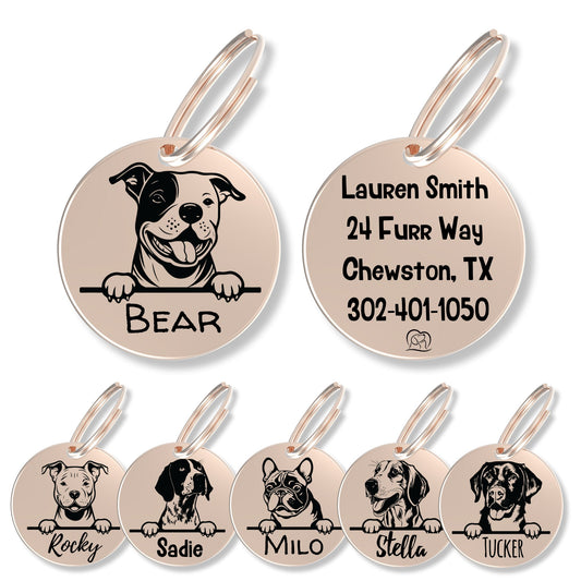 Breed Dog Tag - Personalized Breed Dog Tag (Staffordshire Bu)