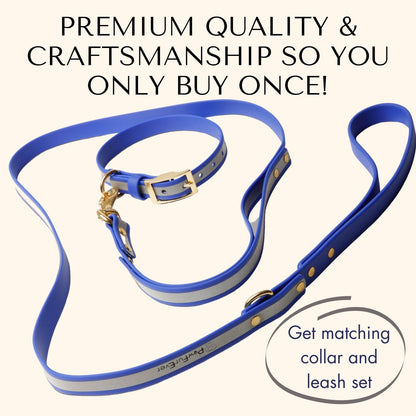 Collars - Blue Reflective Waterproof Dog Collar - Stylish and Smell Free (Pink, Reflective)