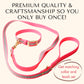 Collars - Pink Reflective Waterproof Dog Collar - Stylish and Smell Free (Pink, Reflective)