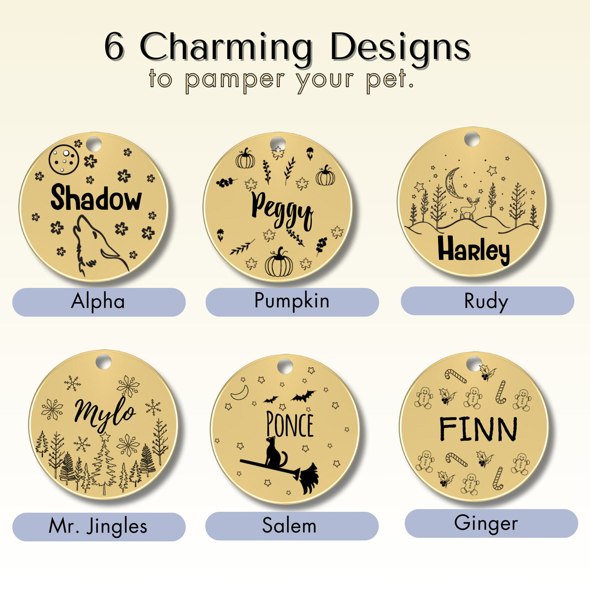 - Dog Christmas Tags (Ginger)