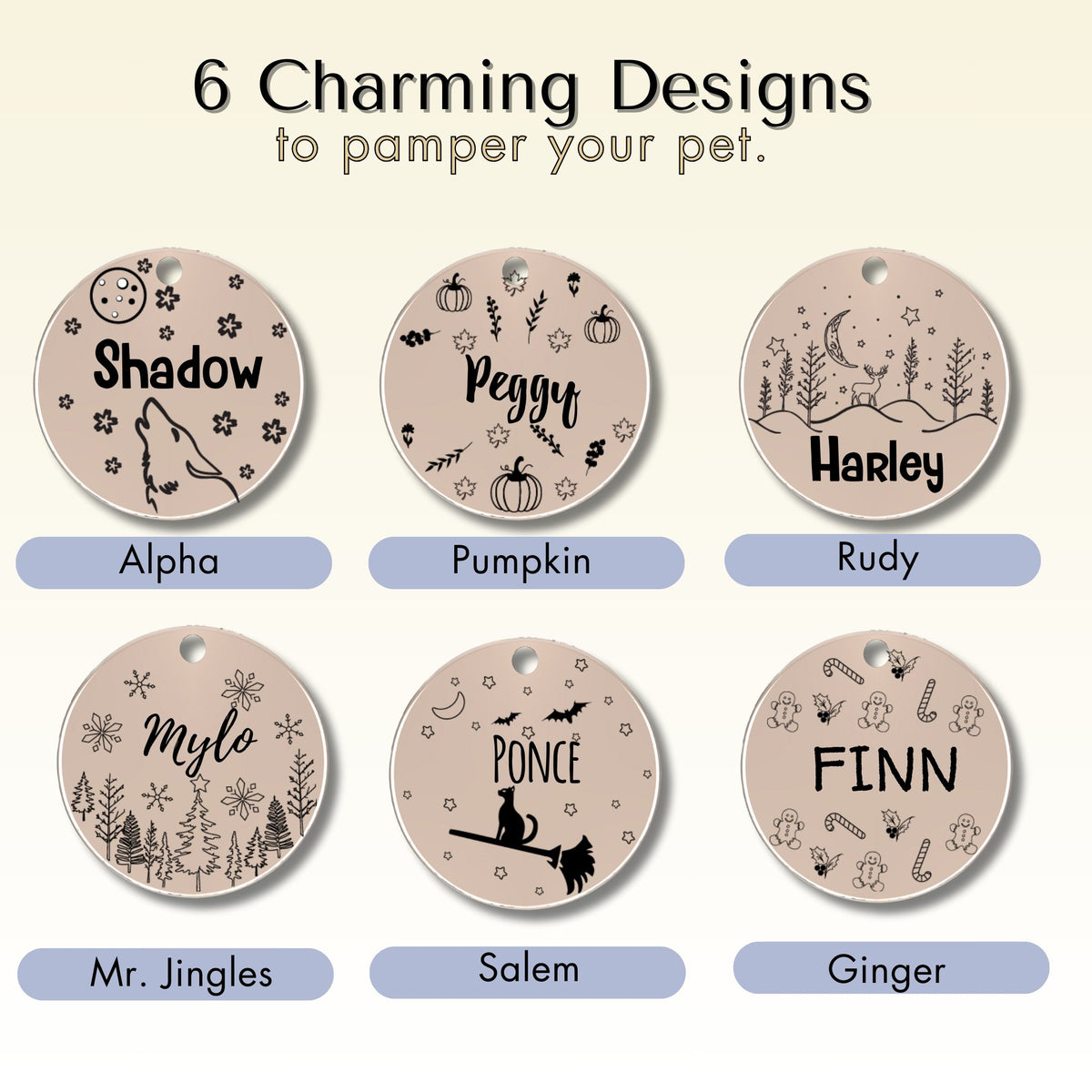 - Dog Christmas Tags (Ginger)