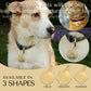 Engraved Tags - Personalized Engraved Golden Dog Tags for Pet Safety and Style (Circle, Gold)
