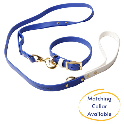 Leashes - Biothane Dog Leashes (Blue/White)