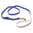 Waterproof Biothane Dog Leash in Blue & White
