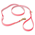 Reflective Waterproof Biothane Dog Leash in Pink