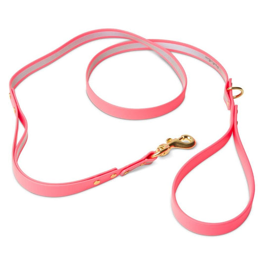Leashes - Biothane Dog Leashes (Pink - Reflective)