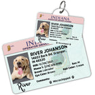 Indiana Driver License Dog Tag with Your Pet's Photo