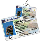 North Dakota Driver License Dog Tag with Your Pet's Photo