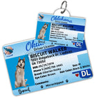 Oklahoma Driver License Dog Tag with Your Pet's Photo