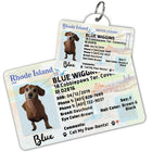 Rhode Island Driver License Dog Tag with Your Pet's Photo