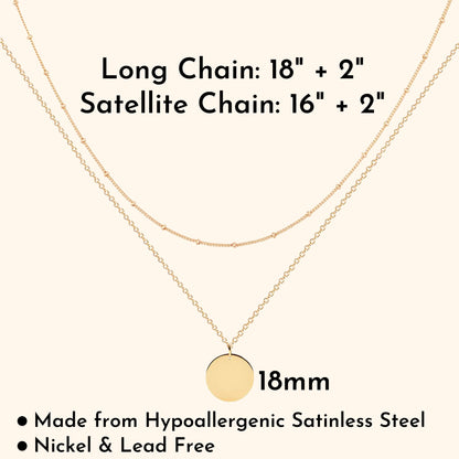 Necklace - Engraved Necklace with Engraved Pet's Face (Silver)