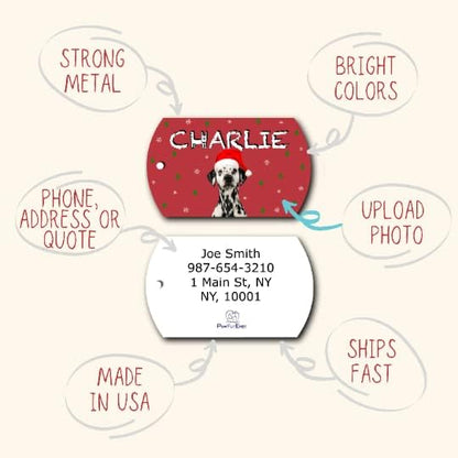 Photo Tag - Christmas Dog Tags with Photo