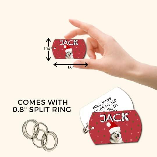 Photo Tag - Christmas Dog Tags with Photo