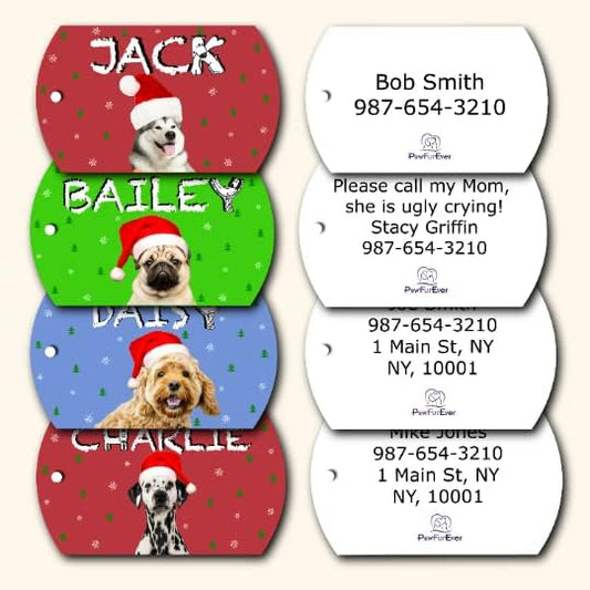 Photo Tag - Christmas Dog Tags with Photo