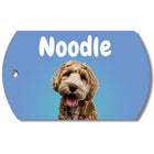 Blue Design Photo Dog Tag, Personalized