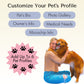 QR Tag - Personalized QR Code Dog Tag Ensure Your Pet's Safety Always (Gold, Deer)